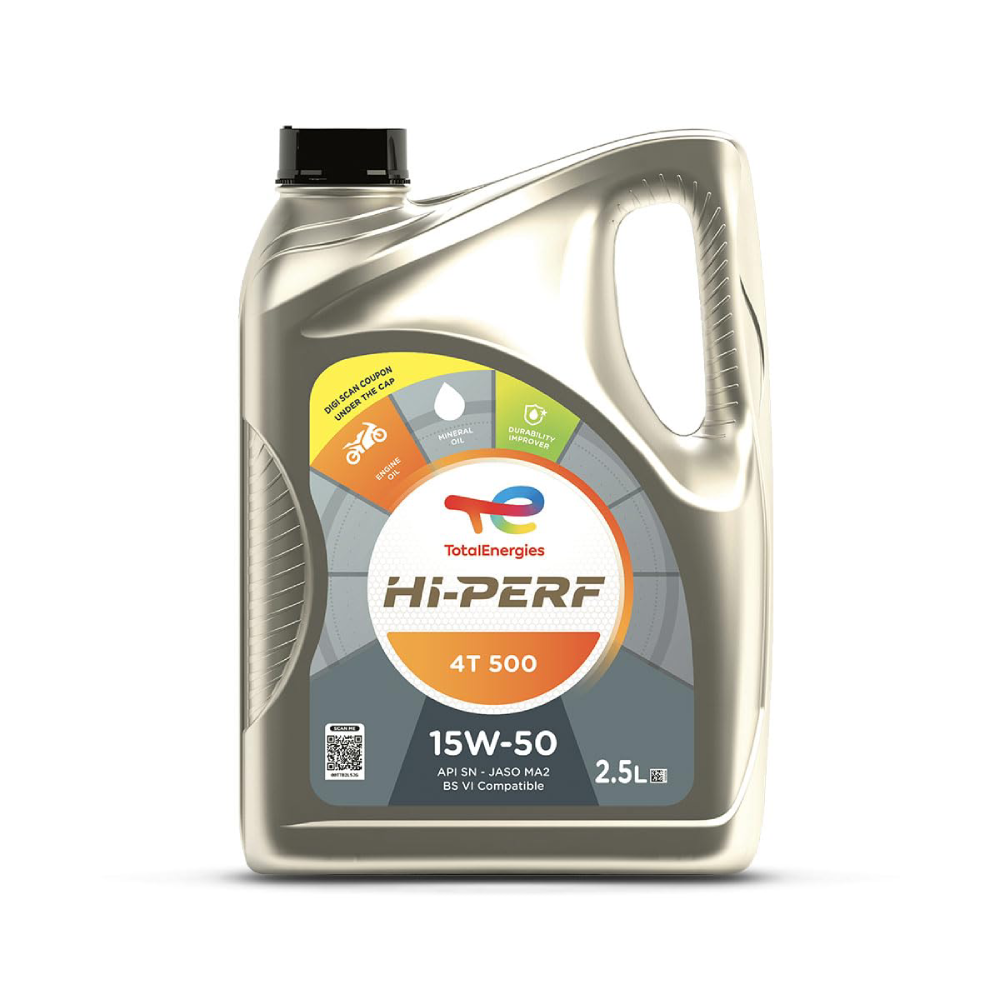 Total Engeries Hi-Perf 4T 500 15W50 Engine Oil 1l In India