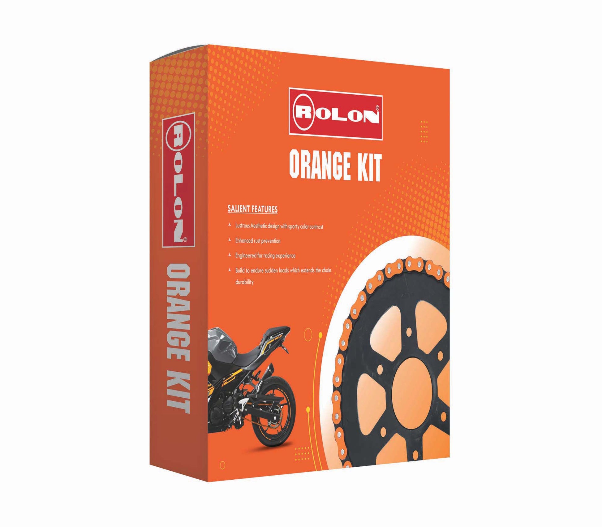 Rolon Orange Chain Kit For Duke 125 Online In India