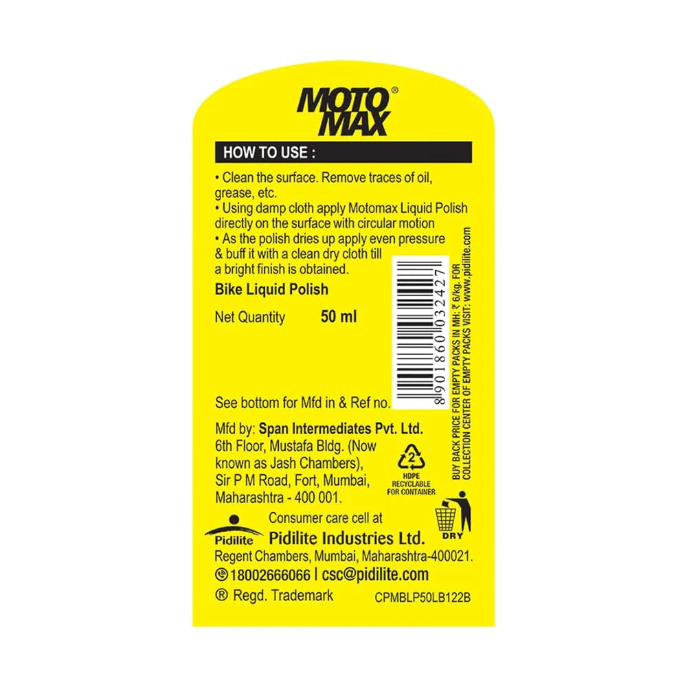 Motomax Bike Liquid Polish - 50gm | 100gm