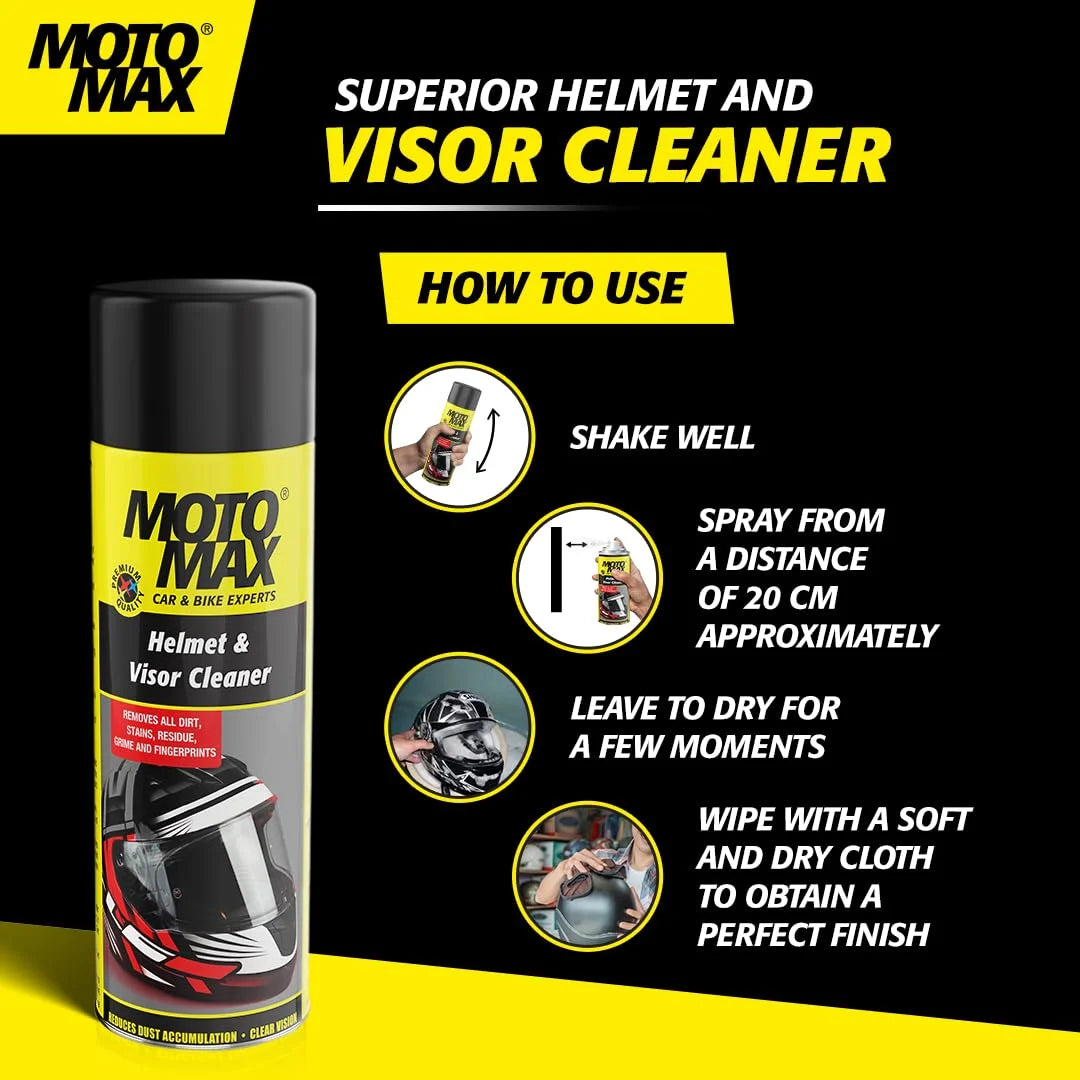 Motomax Helmet Visor Cleaner - 200ml