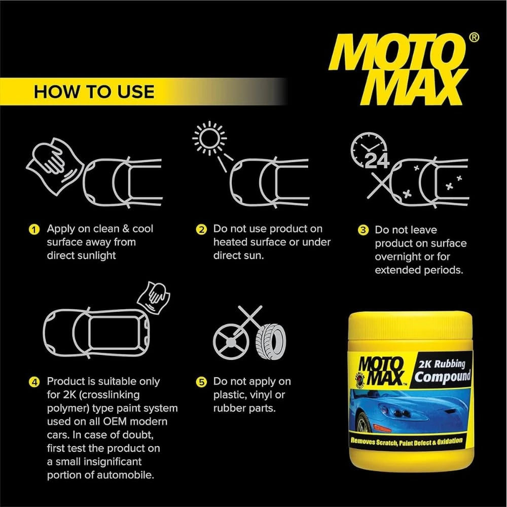 Motomax 2K Rubbing Compound - 100gm | 200gm