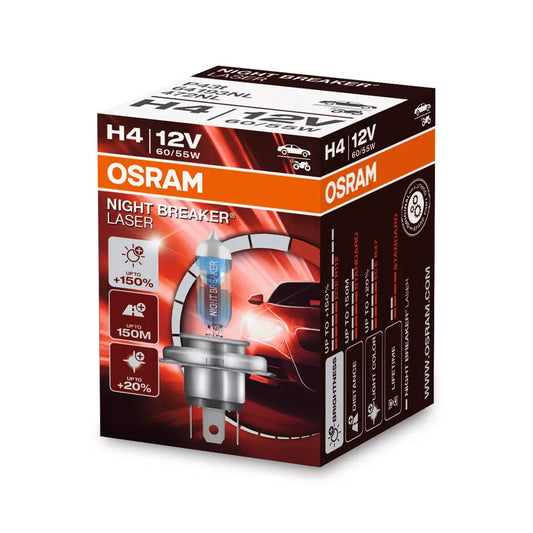 Osram H4 Night Breaker Laser Headlamp (12V, 60/55W)